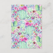 Cartes de boîtier Mariage Festa Lanterne Cactus (Dos)