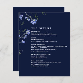 Cartes de boîtier Mariage Fleur sauvage QR C