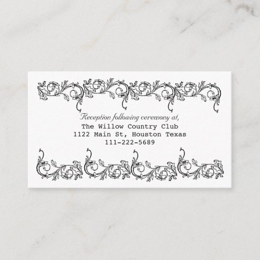 Cartes de boîtier Mariage Floral (Devant)