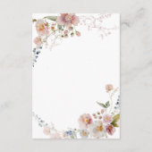Cartes de boîtier Mariage floral romantique (Dos)