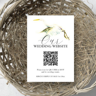 Cartes de boîtier Mariage Great White Heron