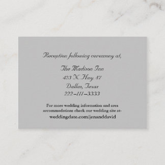 Cartes de boîtier Mariage gris