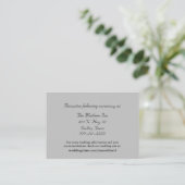 Cartes de boîtier Mariage gris (Debout devant)
