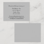 Cartes de boîtier Mariage gris (Devant / Derrière)