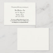 Cartes de boîtier Mariage ivoire (Devant / Derrière)