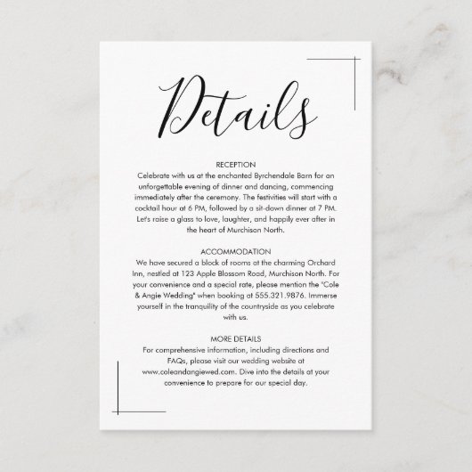 Cartes de boîtier Mariage minimaliste (Devant)