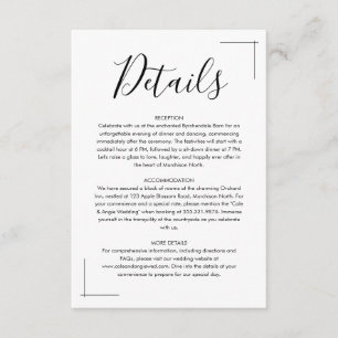 Cartes de boîtier Mariage minimaliste