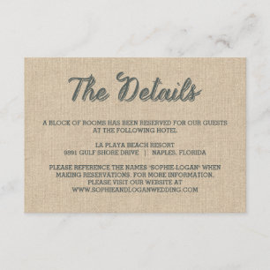 Cartes de boîtier Mariage Palm Feuille