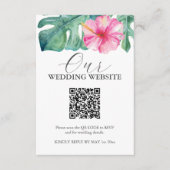 Cartes de boîtier Mariage pour Hibiscus Tropical (Devant)