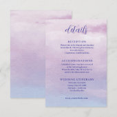 Cartes de boîtier Mariage romantique à l'aquarelle (Devant / Derrière)