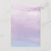 Cartes de boîtier Mariage romantique à l'aquarelle (Dos)