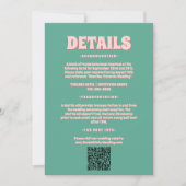 Cartes de boîtier Mariage rose et vert (Devant)