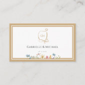 Cartes de boîtier Mariage RSVP Floral Aquarelle (Devant)