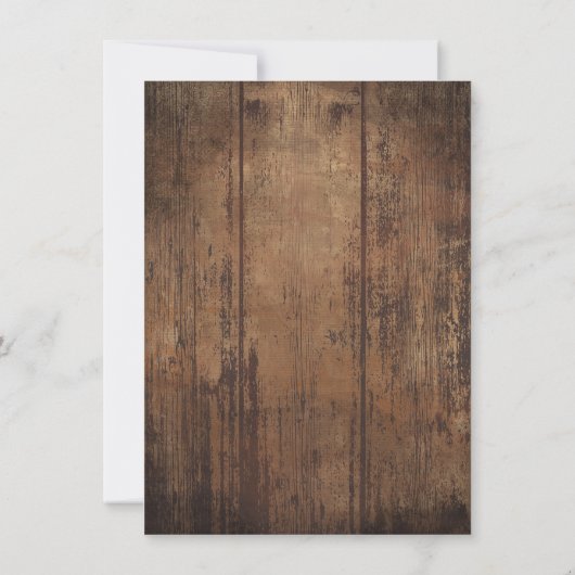 Cartes de boîtier Mariage rustique (Dos)