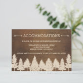 Cartes de boîtier Mariage rustique Woodland (Debout devant)