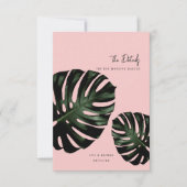 Cartes de boîtier Mariage Tropical Moderne (Devant)