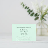 Cartes de boîtier Mariage vert à la menthe (Debout devant)