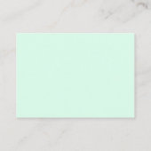 Cartes de boîtier Mariage vert à la menthe (Dos)