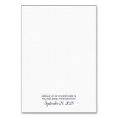 Cartes de boîtier Mariage vert floral en argent vi (Dos)