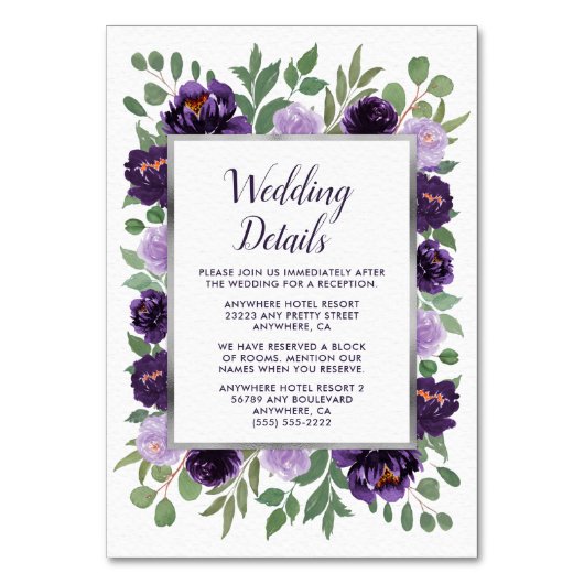 Cartes de boîtier Mariage vert floral en argent vi (Par défaut)