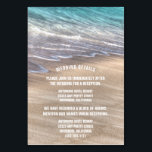 Cartes de boîtier Mariage vintage Beach Waves<br><div class="desc">Vintage Beach Waves Mariage Cartes de fermeture - incluez ces cartes de détail pour informer vos invités de votre emplacement de réception, le calendrier de la réception et les informations de l'hôtel pour faciliter la planification. Vous pouvez ajouter plus d'informations si nécessaire en cliquant sur le bouton personnaliser ci-dessus. Voir...</div>