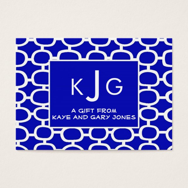 Cartes de boîtier monogramme (Devant)