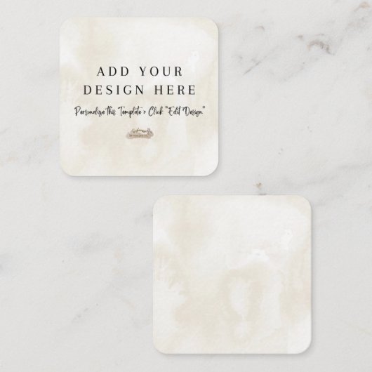 Cartes de boîtier neutres arrondies de 2,5 po x 2, (Devant / Derrière)