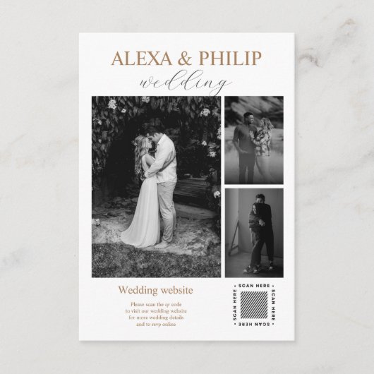 Cartes de boîtier photo minimaliste modernes (Devant)