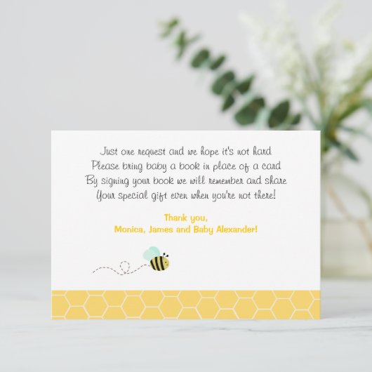 Cartes de boîtier RSVP Bumble Bee (Debout devant)