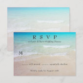 Cartes de boîtier RSVP pour événement tropical (Devant / Derrière)