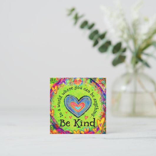 Cartes de bonté "Be Kind" (Debout devant)