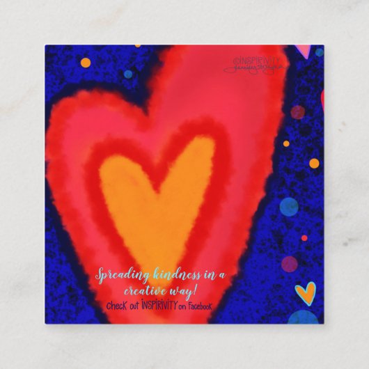 Cartes de bonté "Plus d'amour" (Dos)