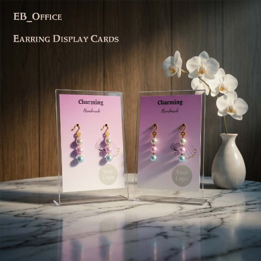 Cartes de boucles d'oreilles avec visage de fille