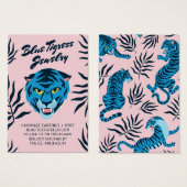 Cartes de boucles d'oreilles tropicales feuilles d (Devant & derrière)