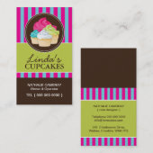 Cartes de boulangerie de petit gâteau (Devant / Derrière)