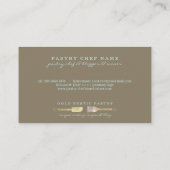 Cartes de boulangerie eucalyptus rustique vert pas (Dos)