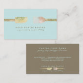 Cartes de boulangerie eucalyptus rustique vert pas (Devant / Derrière)