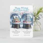 Cartes de boules à neige pour changement d'adresse (Debout devant)