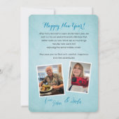 Cartes de boules à neige pour changement d'adresse (Dos)