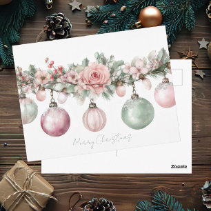 Cartes de boules de Noël festives et élégantes