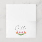 Cartes de bouquet de tulipes (Extérieur déplié)