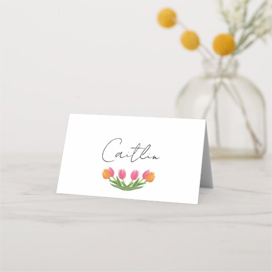Cartes de bouquet de tulipes (Devant)