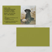 CARTES DE ~BUSINESS DE CHIEN ET DE LEURRE DE (Devant / Derrière)