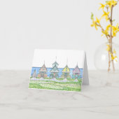 Cartes de cabane de plage (Fleur jaune)