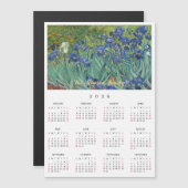Cartes de calendrier 2026 Iris Fleurs Vincent Van  (Devant / Derrière)