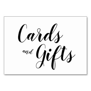 Cartes de calligraphie en noir et blanc