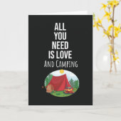 Cartes de camping mignonnes uniques et originales (Fleur jaune)