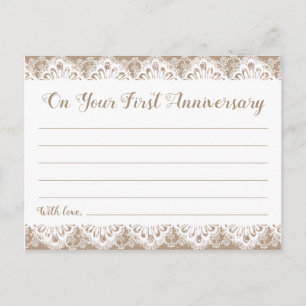 Cartes de capsule Burlap et Lace Time, Rustique