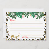 Cartes de Capsule Fille Safari Wild une fois (Devant)