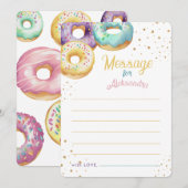 Cartes de capsule temporelle de donuts dorés paste (Devant / Derrière)